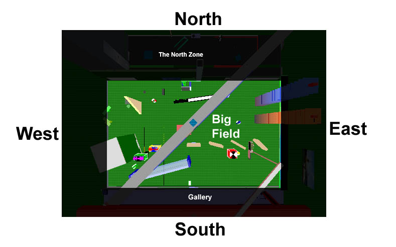 big field map, rest of map is dimmed