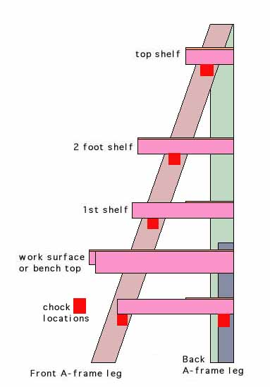 layout of the shelves